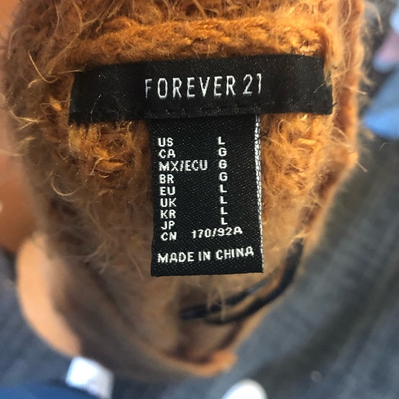 Burnt orange button sweater - Picture 3 of 3